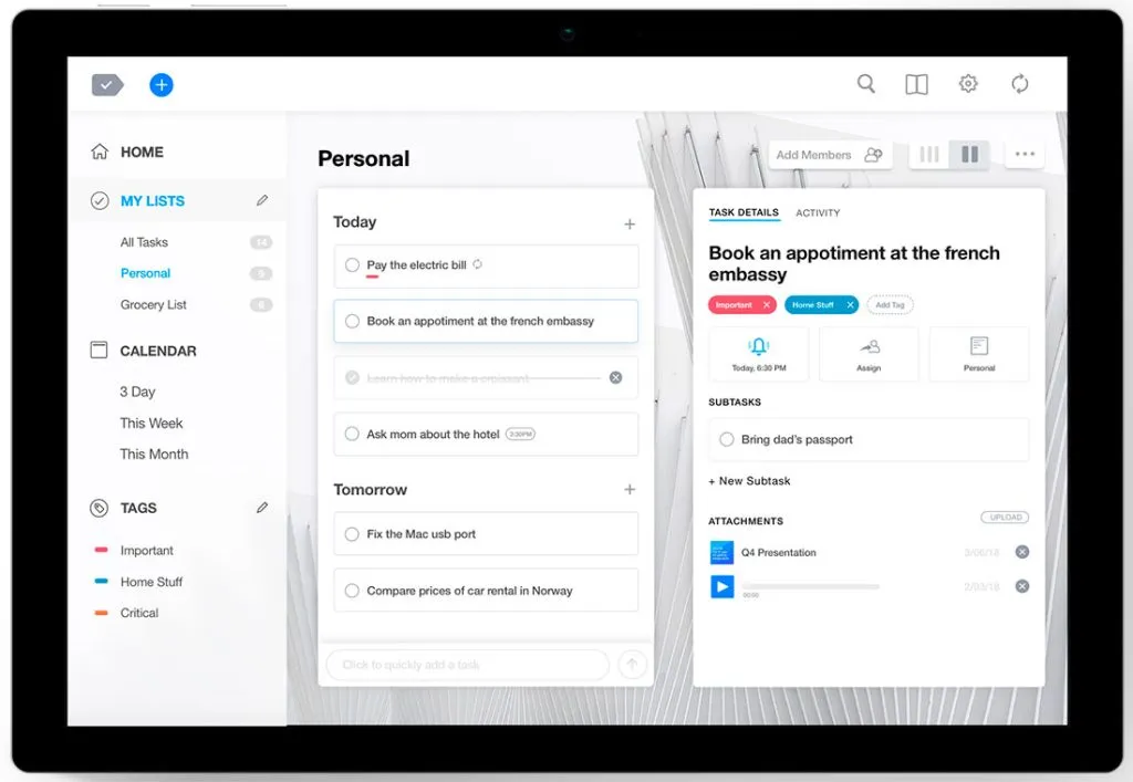 Приложение планер Any.do