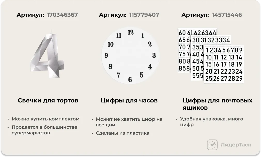 номера для подарков